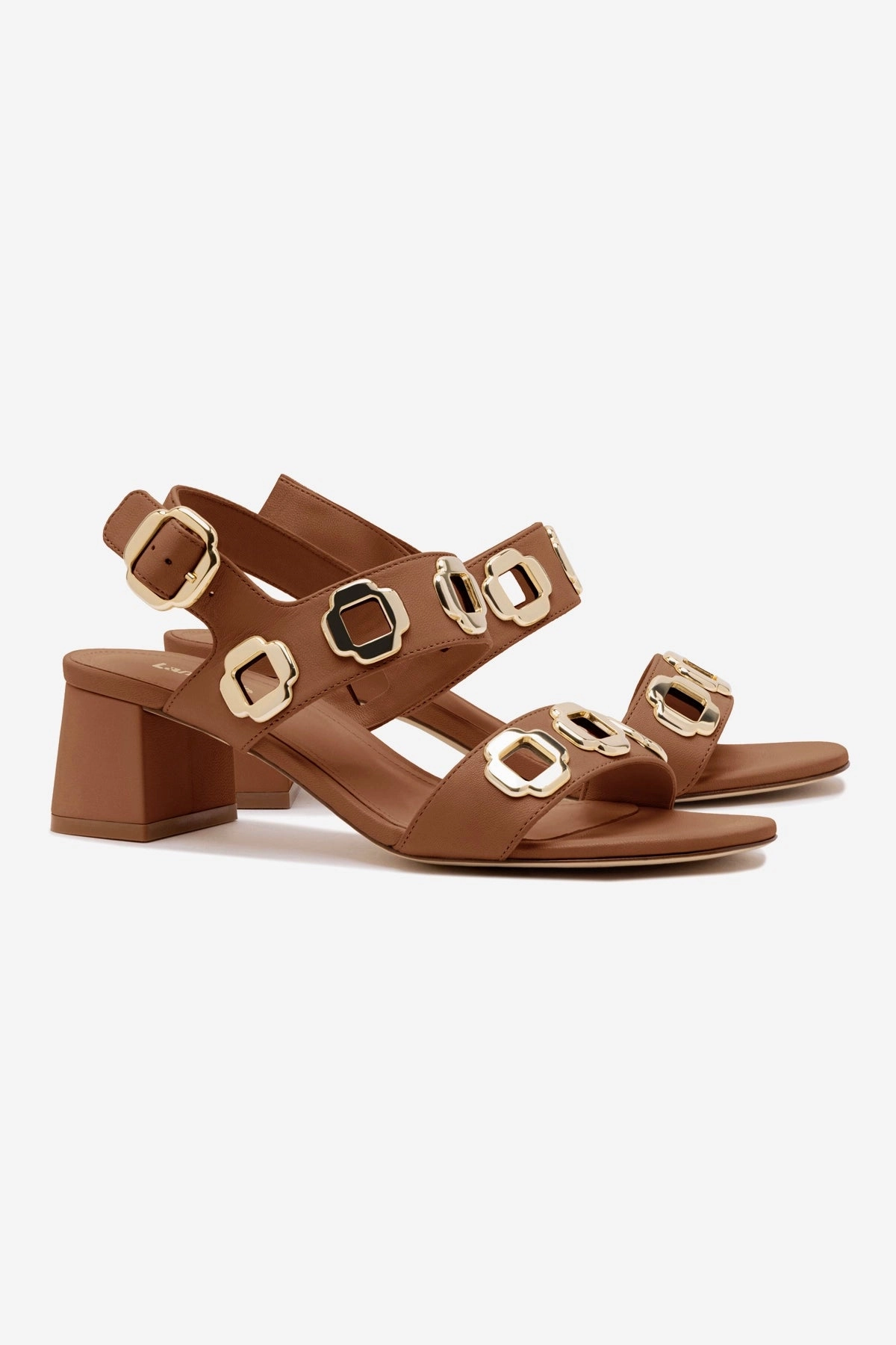 Effortless Style Non-Slip Sole Reinforced Metatarsal Post Milan Sandal In Caramel Leather