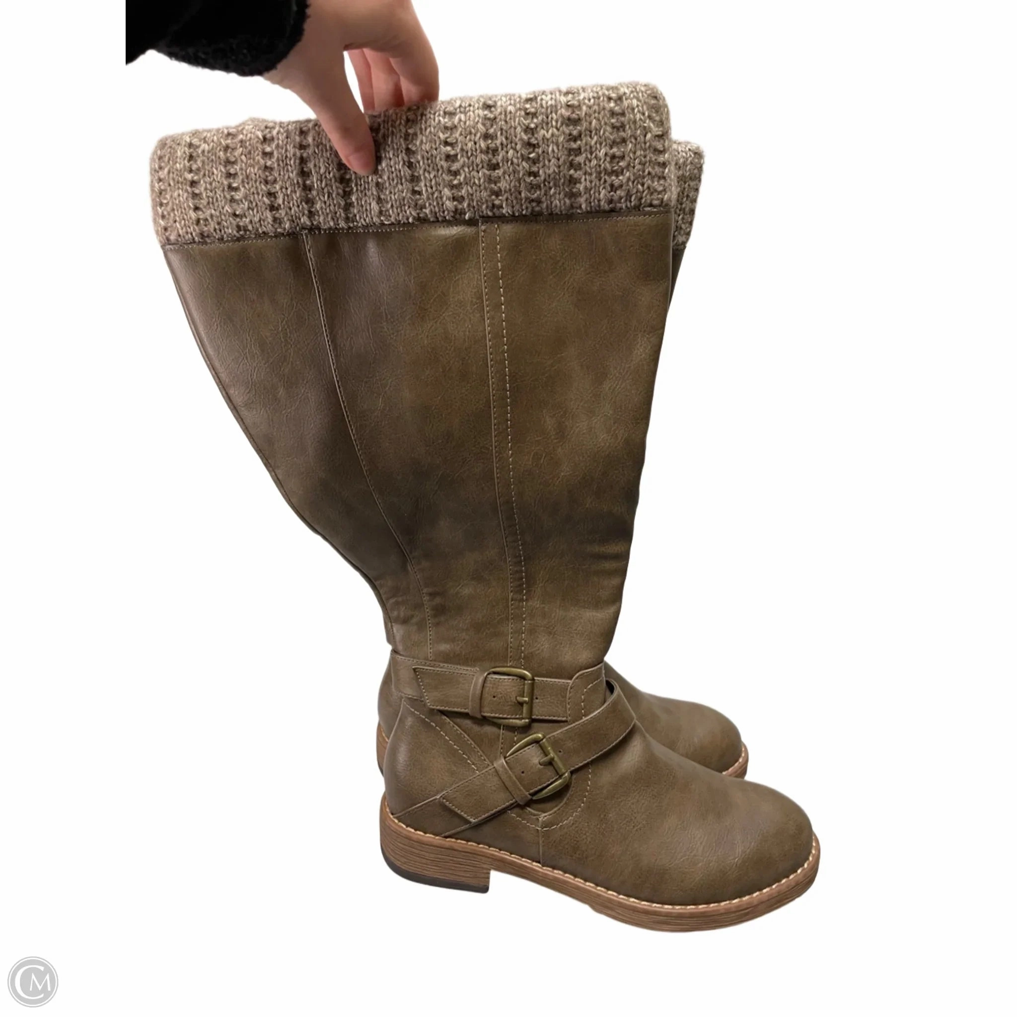 Boots Knee Flats By Torrid In Tan, Size: 8 Eco Material Functional Minimalist Insulated Trail Exploration