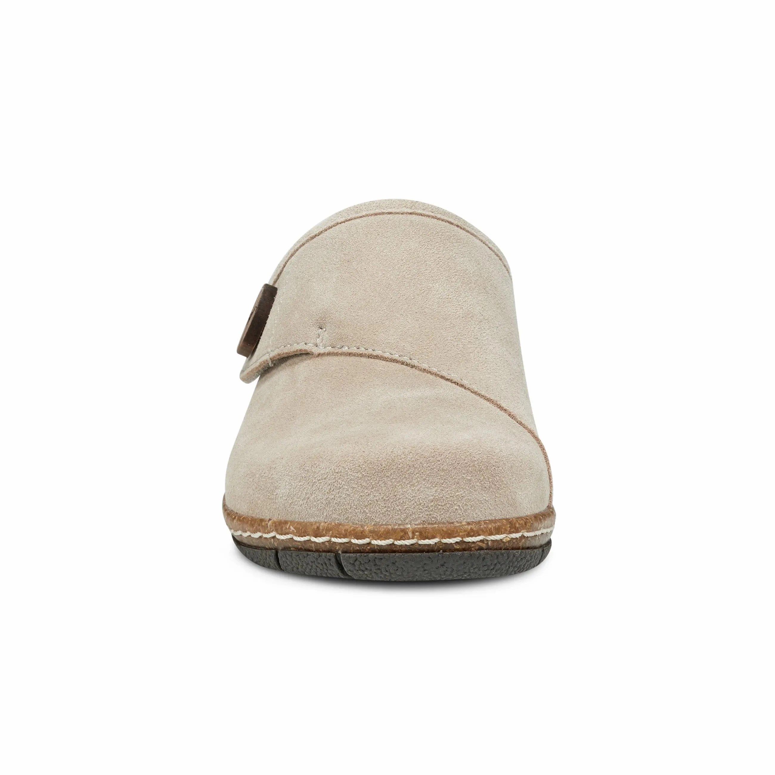 Ezra Round Toe Casual Slip-on Flat Clogs Comfortable Leather Design