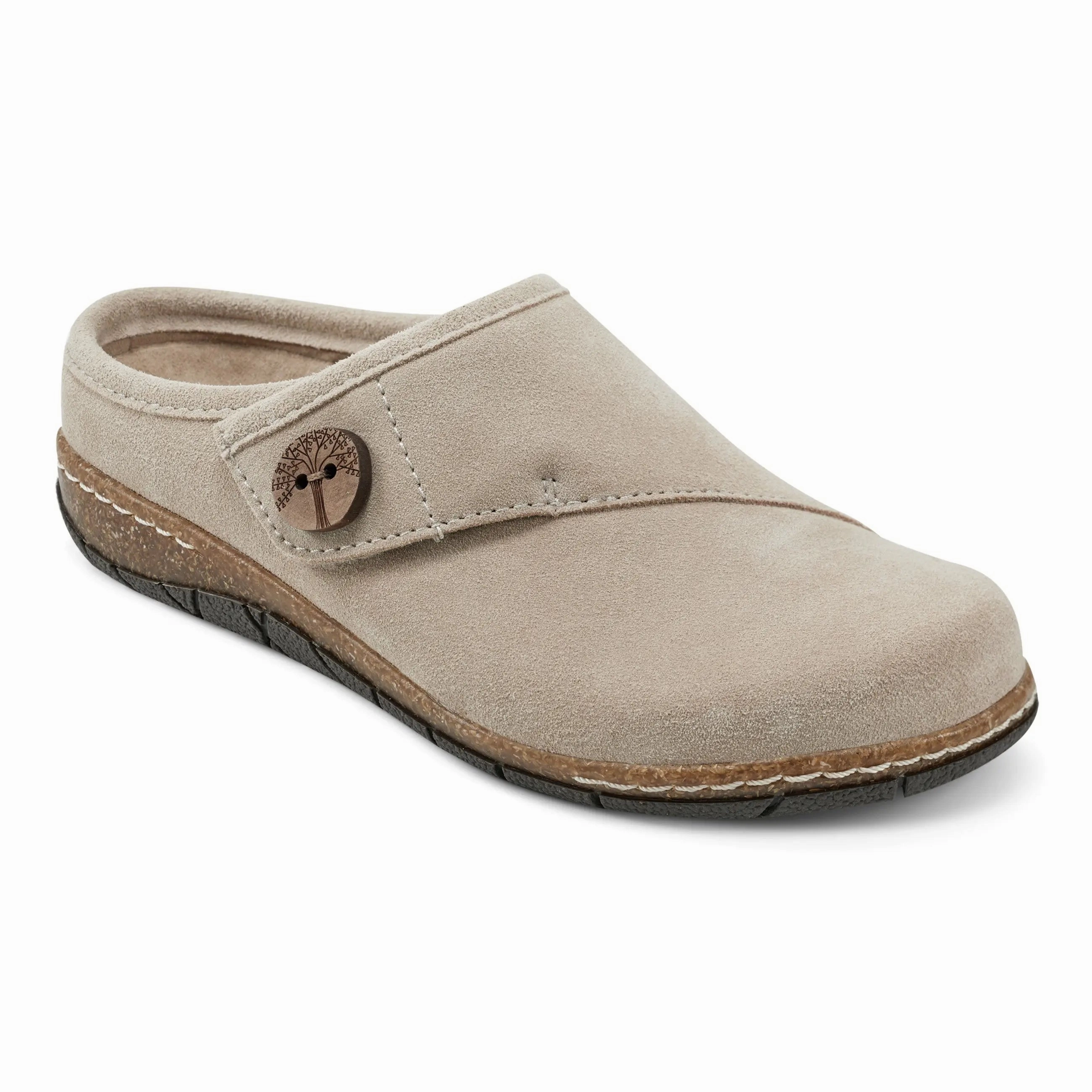Fashionable Comfort Shoes Ezra Round Toe Casual Slip-on Flat Clogs