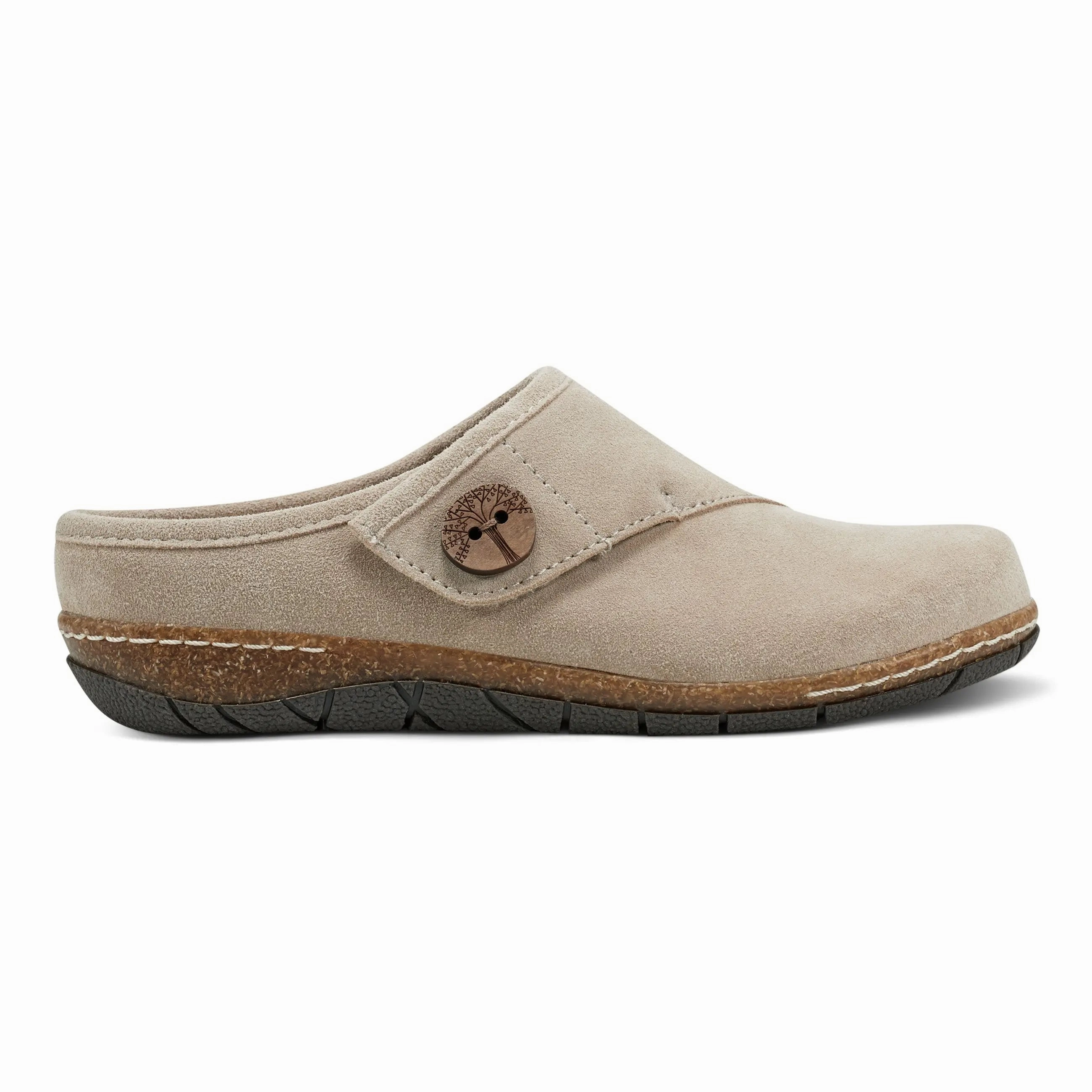 Ezra Round Toe Casual Slip-on Flat Clogs Long Stroll