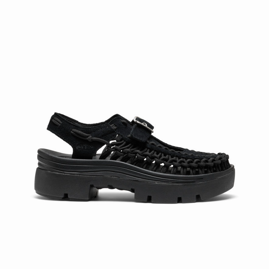 All Day Wear Comfort All Gender UNEEK PLT Mary Jane Sneaker  |  Black/Black