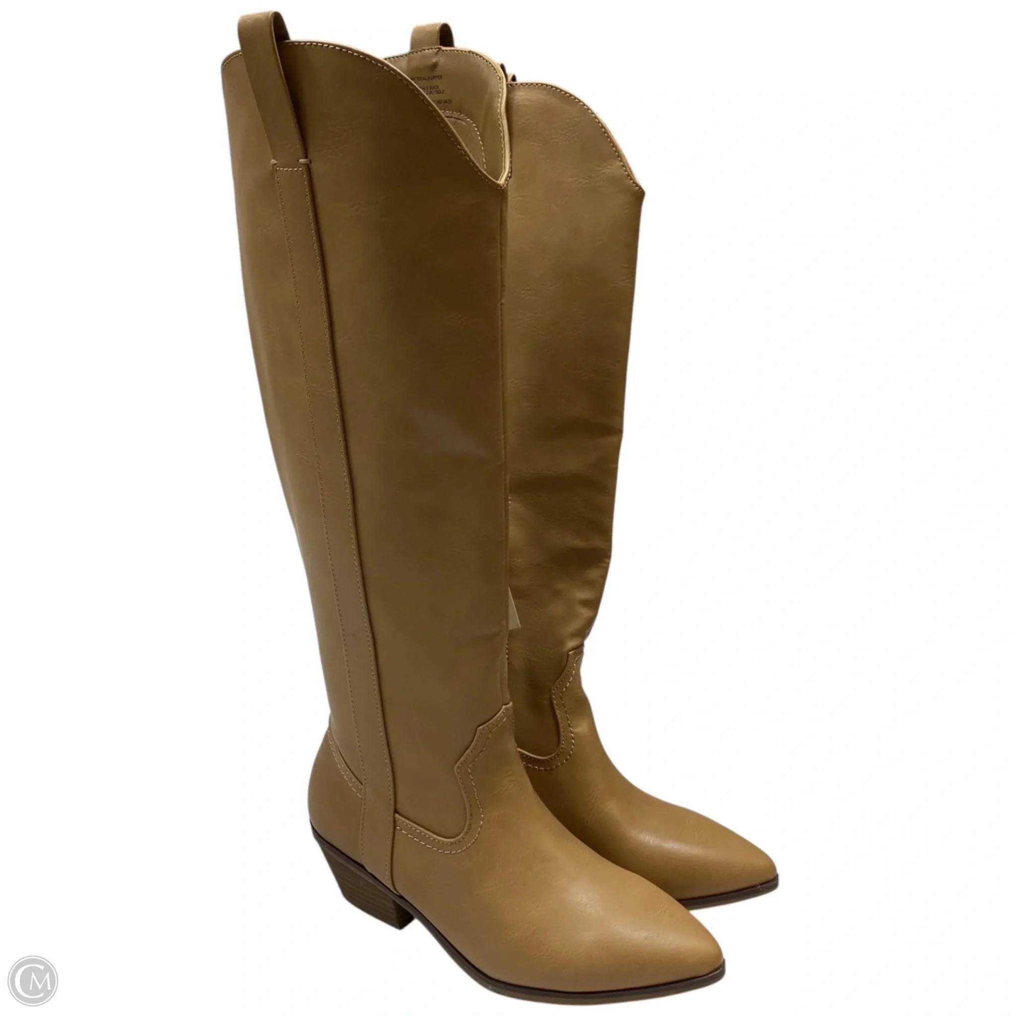 Quiet Chic All Day Comfort Boots Knee Heels By Universal Thread In Brown, Size: 6