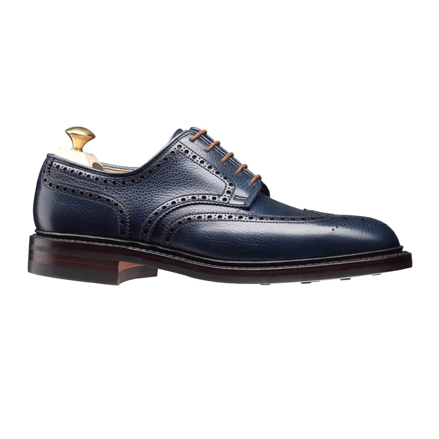 Pembroke Navy Scotch Country Grain Balanced Heel Counter Planet Mood