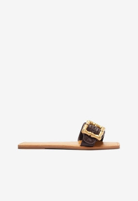 Dust Guard Enola Woven Leather Sandal