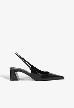 Rhonda Mid Patent Pump Molded Insole
