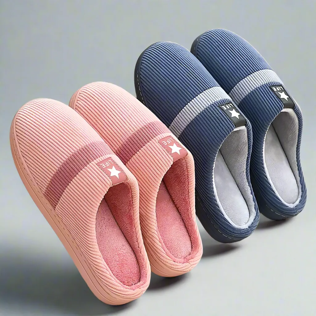 RibbedStar Unisex Close-Toe Slides