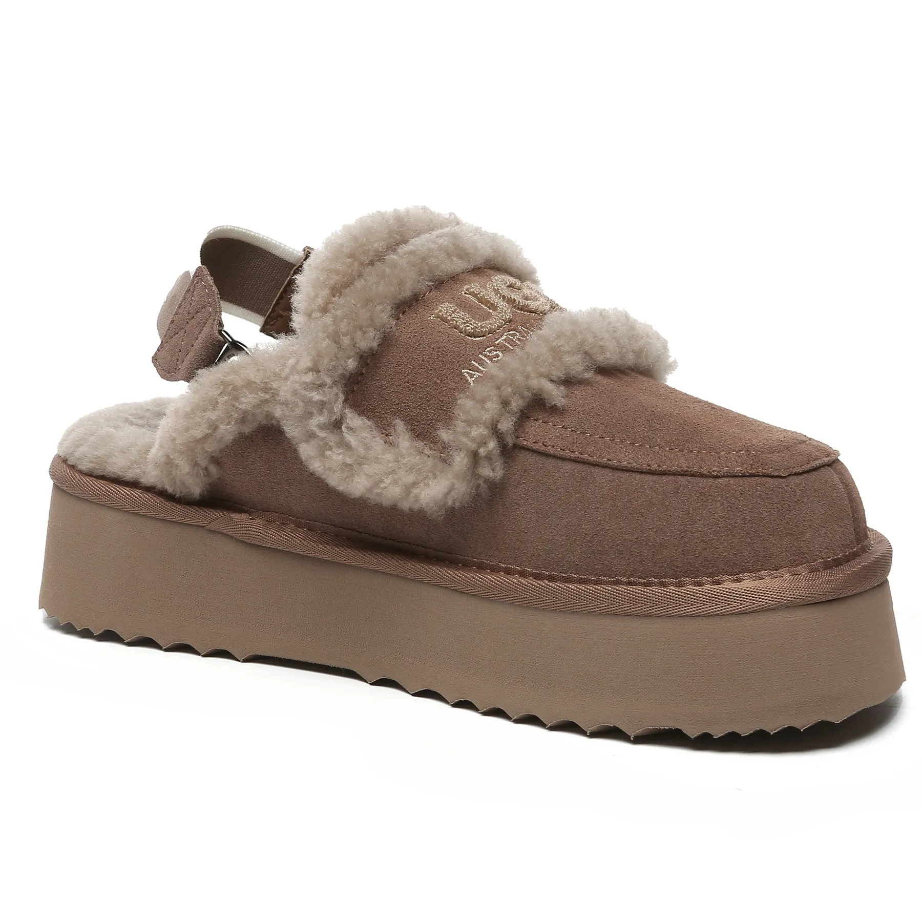 Riley UGG Platform Slingback Slippers