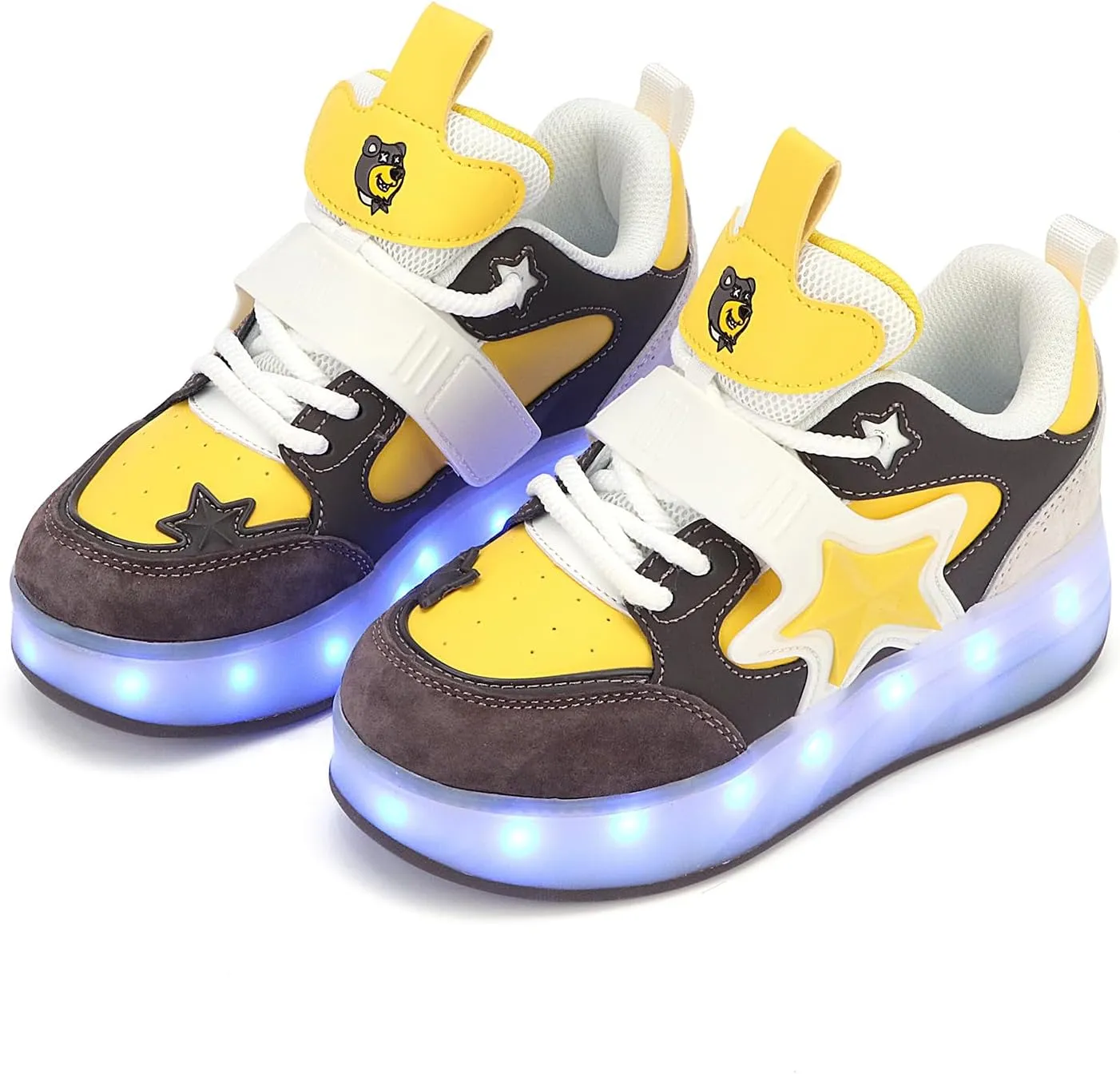 Roller Shoes with 16 LED Combinations for Girls Boys Roller Sneakers with 4-Wheels USB Rechargeable for Christmas Birthday Children Party Show Gift