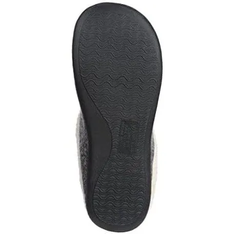 Roxoni Women's Sweater Knit Fleece Lined Clog Slippers Warm House Shoe