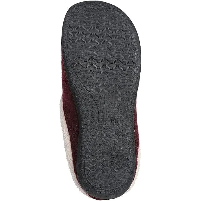 Roxoni Women's Sweater Knit Fleece Lined Clog Slippers Warm House Shoe