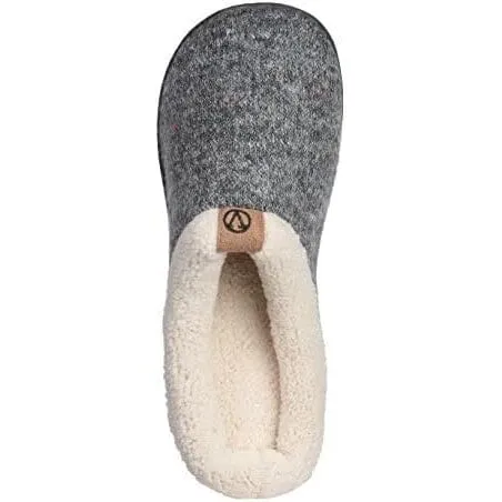 Roxoni Women's Sweater Knit Fleece Lined Clog Slippers Warm House Shoe