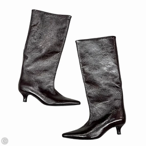 Rough Ready Boots Knee Heels By Zara In Maroon, Size: 6.5