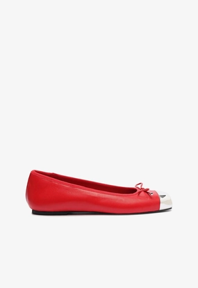 Sae Cap Toe Leather Flat Step Light