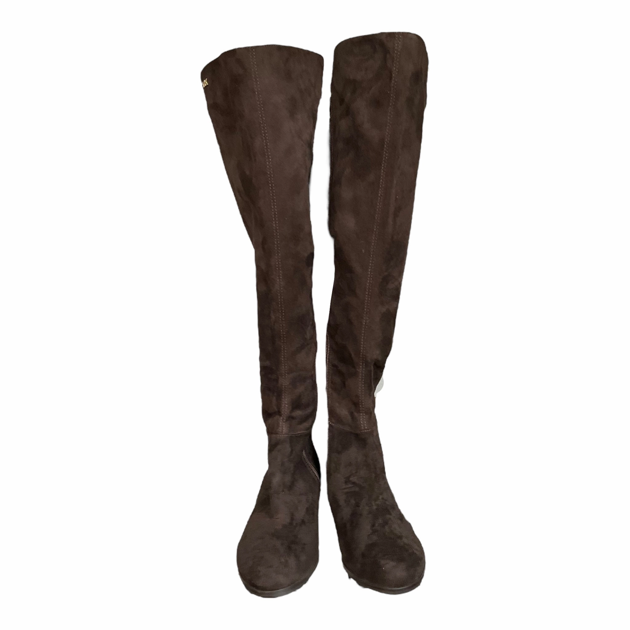 Brown Boots Knee Heels Michael By Michael Kors, Size 5 sole