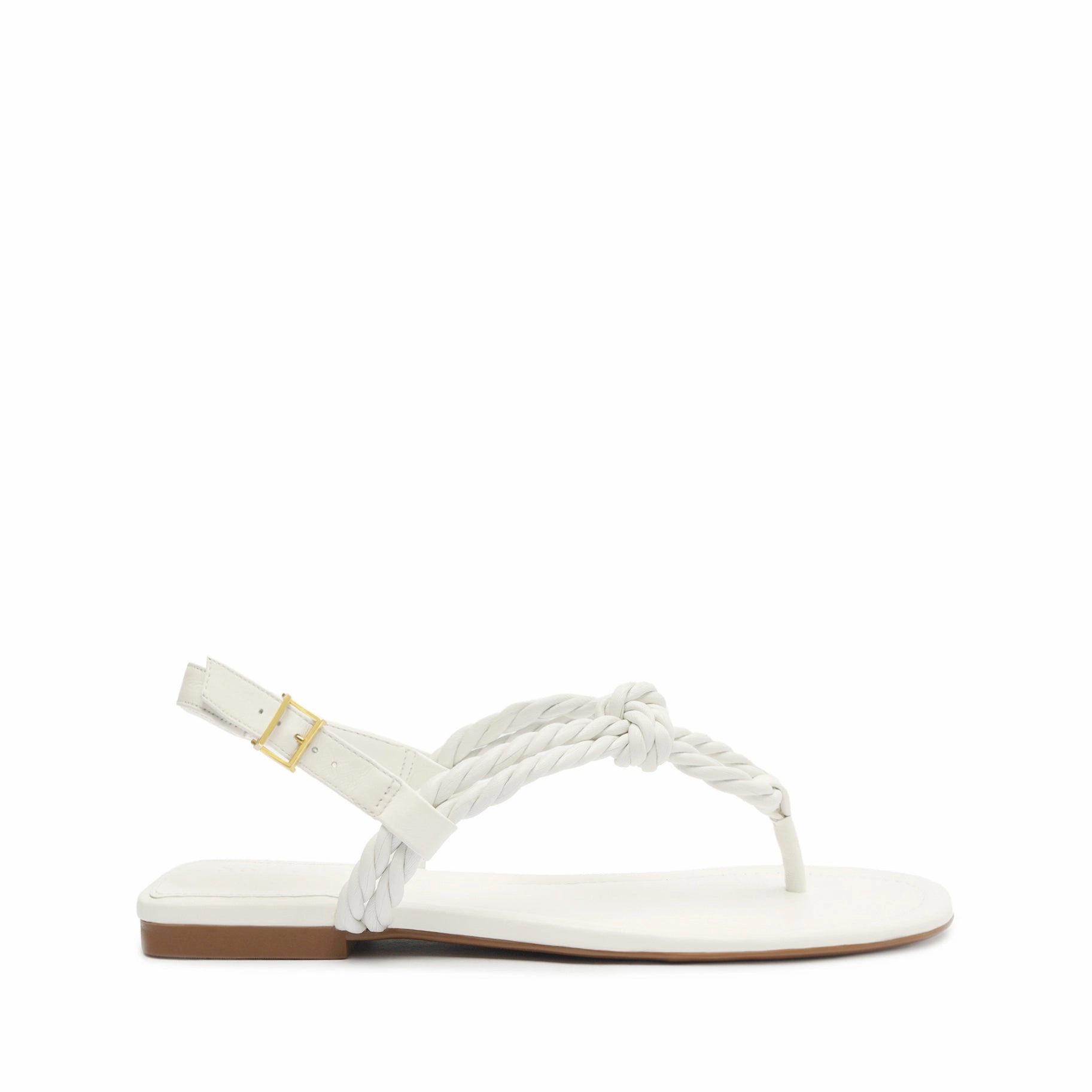 photo shoot Sage Flat Sandal