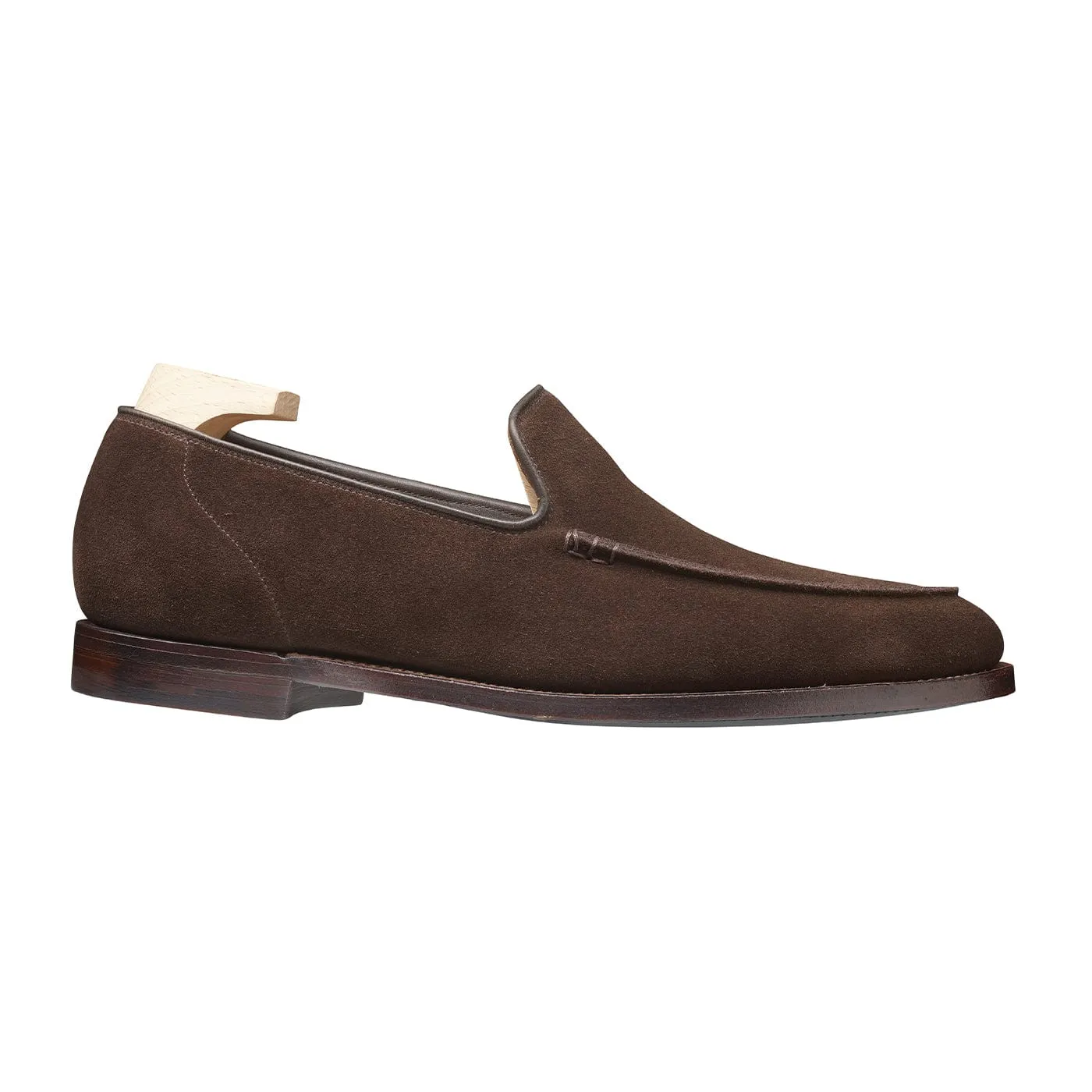 Salcombe Dark Brown Suede Denim Cool