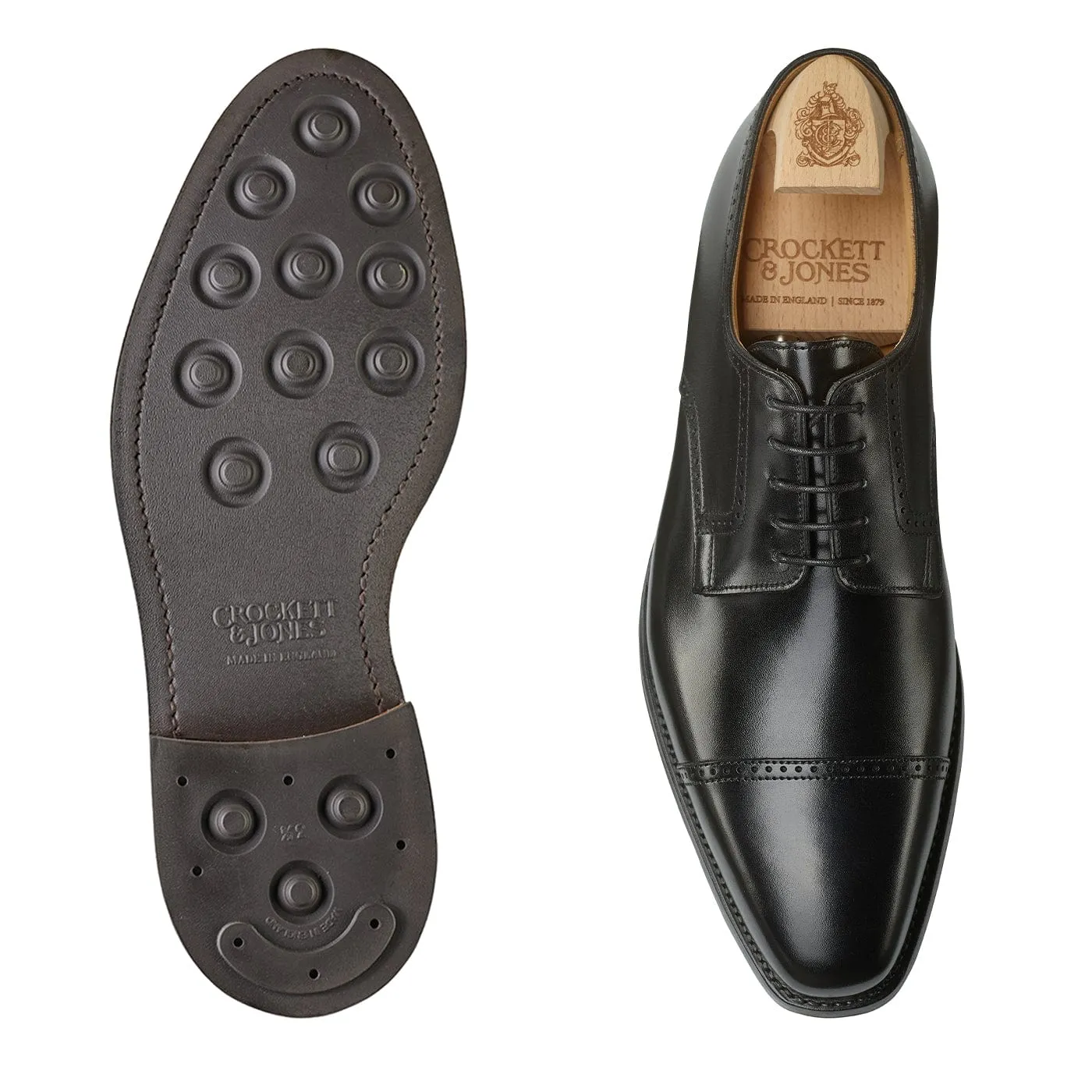 Salisbury Black Calf Dust Free Stretch Fabric Work Commute