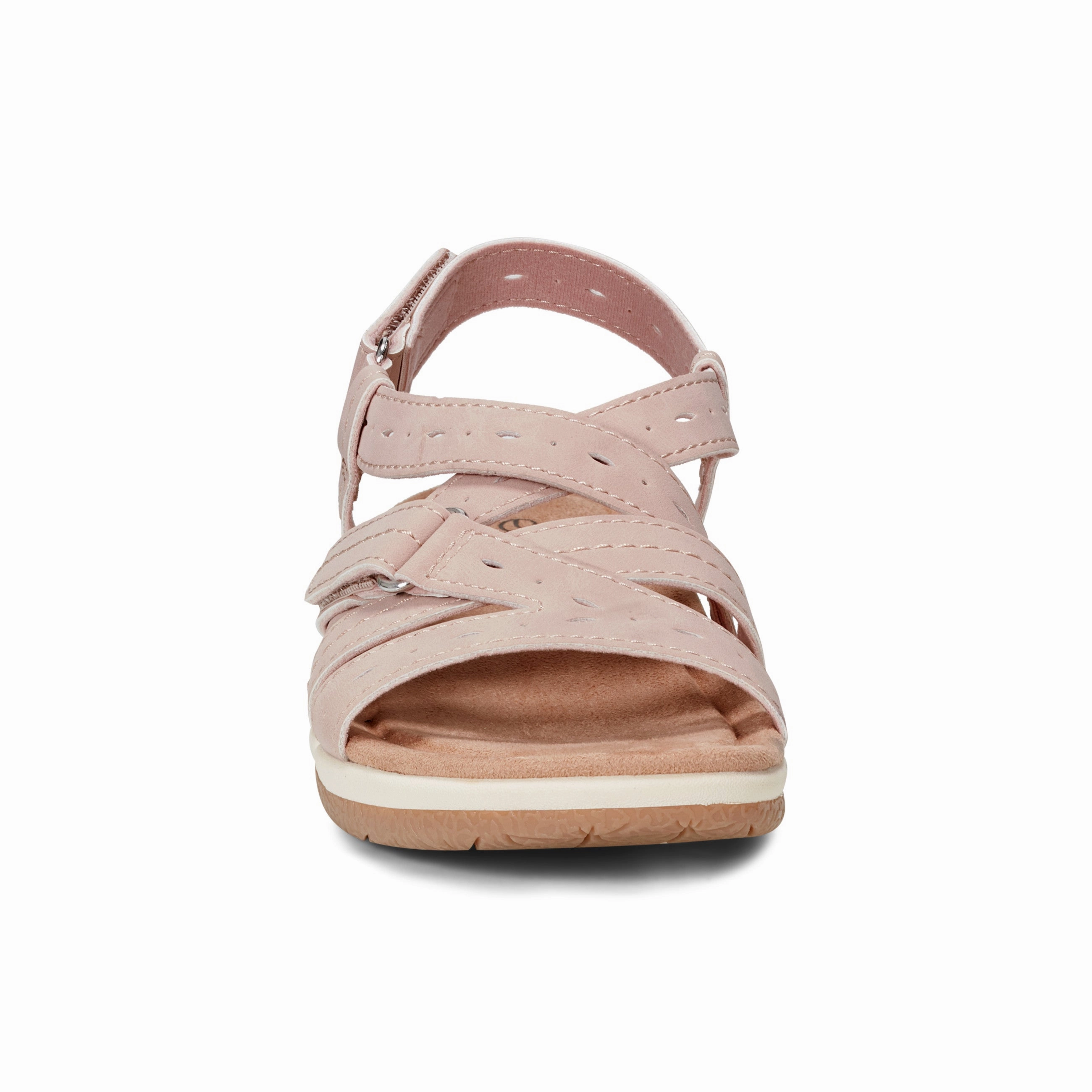 Samsin Round Toe Strappy Casual Flat Sandals Event Chic