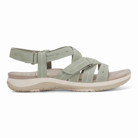 Breathable Sandals Reinforced Toe Guard Samsin Round Toe Strappy Casual Flat Sandals