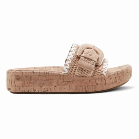 Flexible Groove Design Light Fit Samsy Casual Slip-on Wedge Platform Sandals