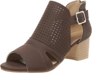 Sandal Heels Women's Open Toe Heeled Sandals Women's Dress Shoes Ankle Strap High Heel Sandals for Women