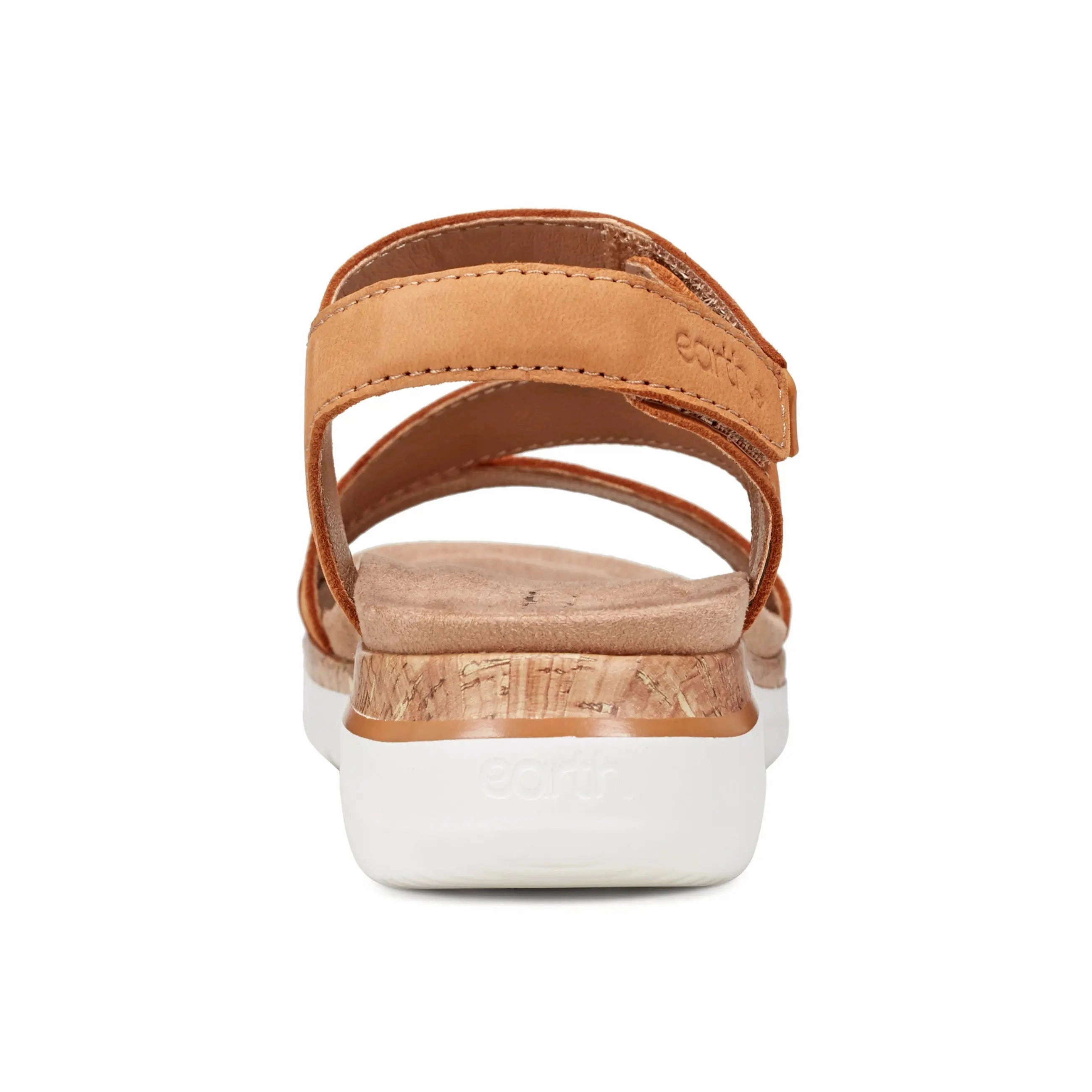 Roni Casual Strappy Flat Sandals Comfy Feel Contoured Footbed