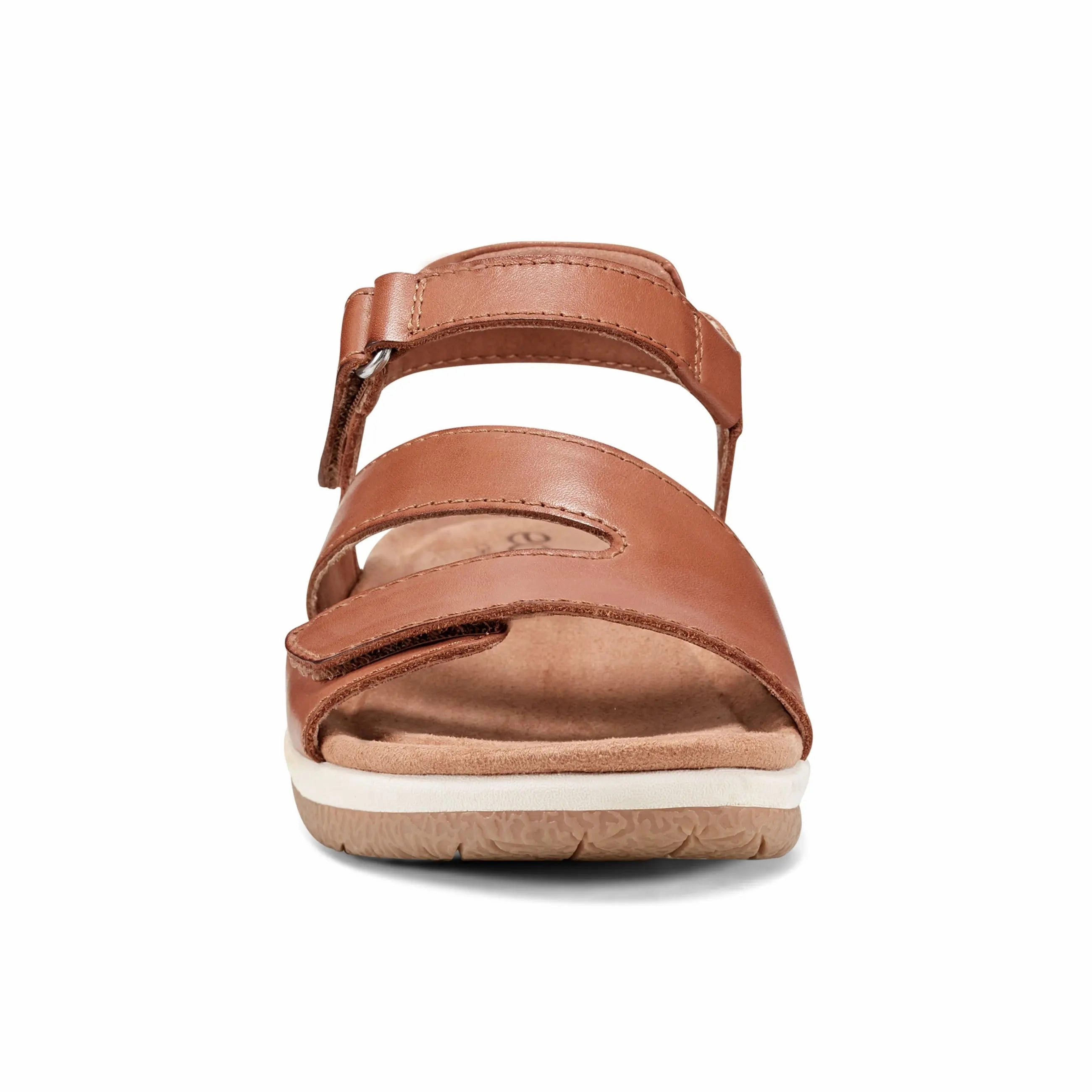 Sureal Casual Strappy Round Toe Flat Sandals Knotted Straps