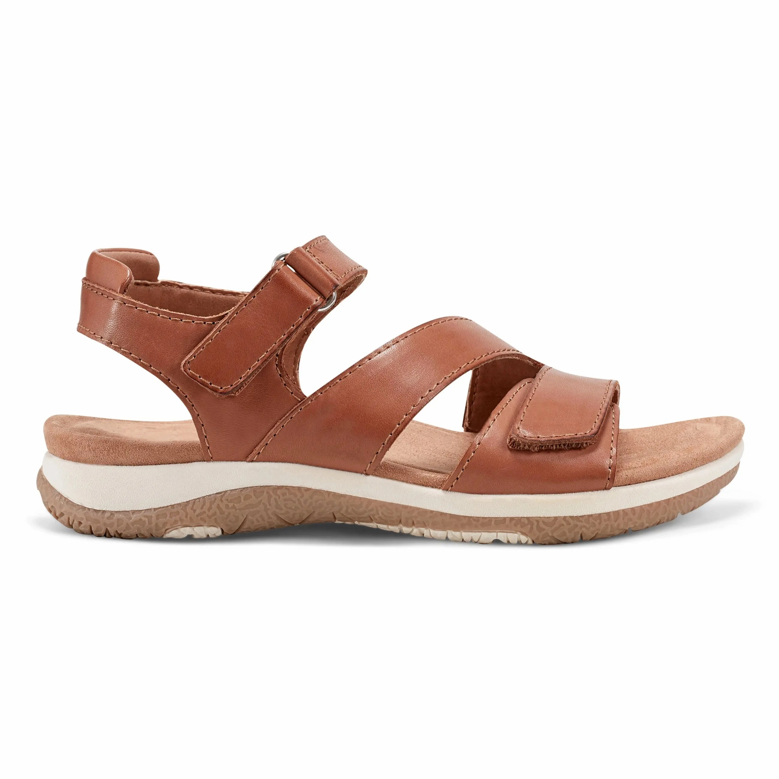 Sureal Casual Strappy Round Toe Flat Sandals Supportive Design No Hassle