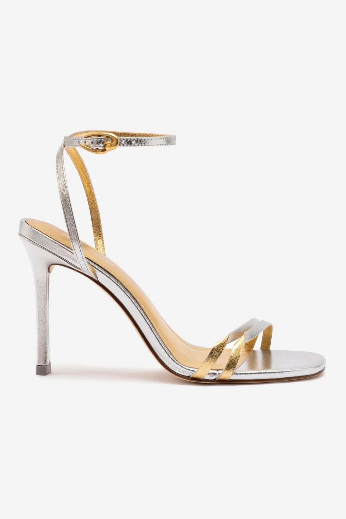 Sandal Value Vesper Sandal In Silver Metallic Leather Fashionable Beach Footwear Stable Step