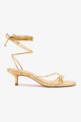 Sara Sandal In Gold Metallic Leather Sporty Sandals Flex Comfort