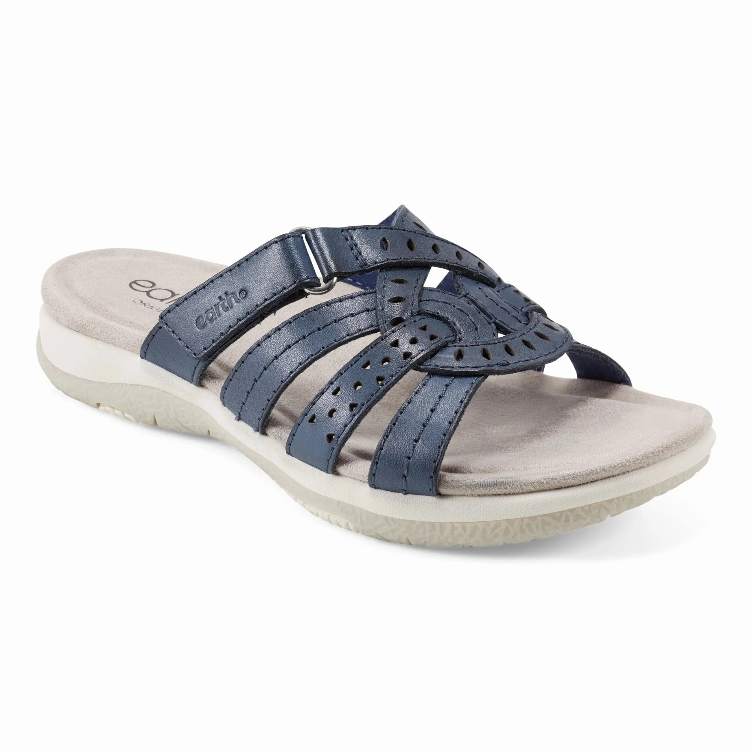 Sassoni Strappy Casual Slip-On Flat Sandals Comfortable Travel Sandals