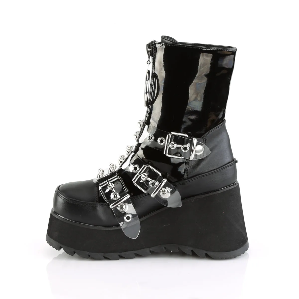 SCENE-51 DemoniaCult Black Sexy Women's Mid-Calf & Knee High Boots (Alternative Footwear)