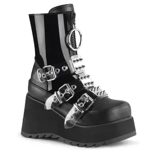 SCENE-51 DemoniaCult Black Sexy Women's Mid-Calf & Knee High Boots (Alternative Footwear)
