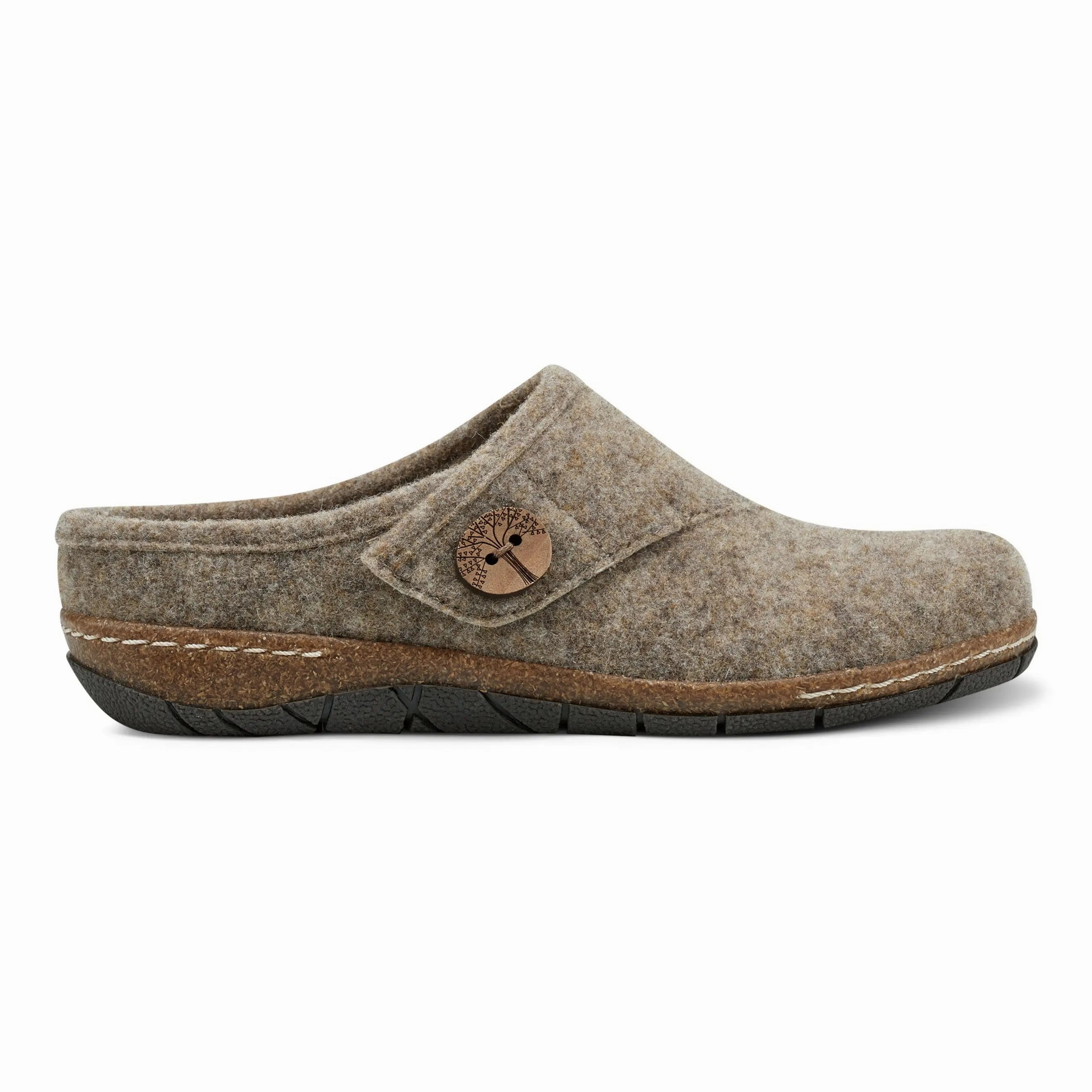 Ezra Round Toe Casual Slip-on Flat Clogs Breathable Uppers