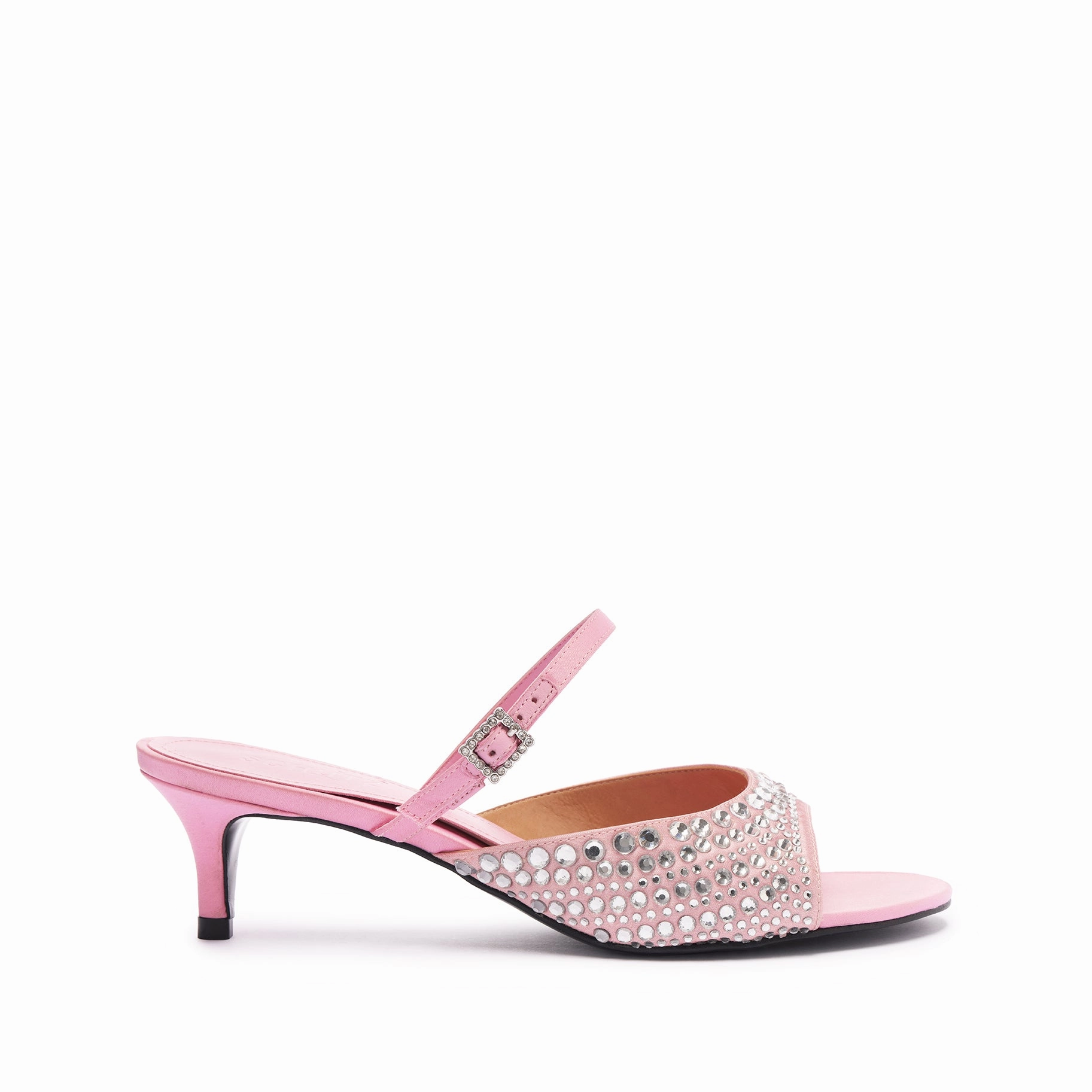Matte Base Louise Low Satin Sandal