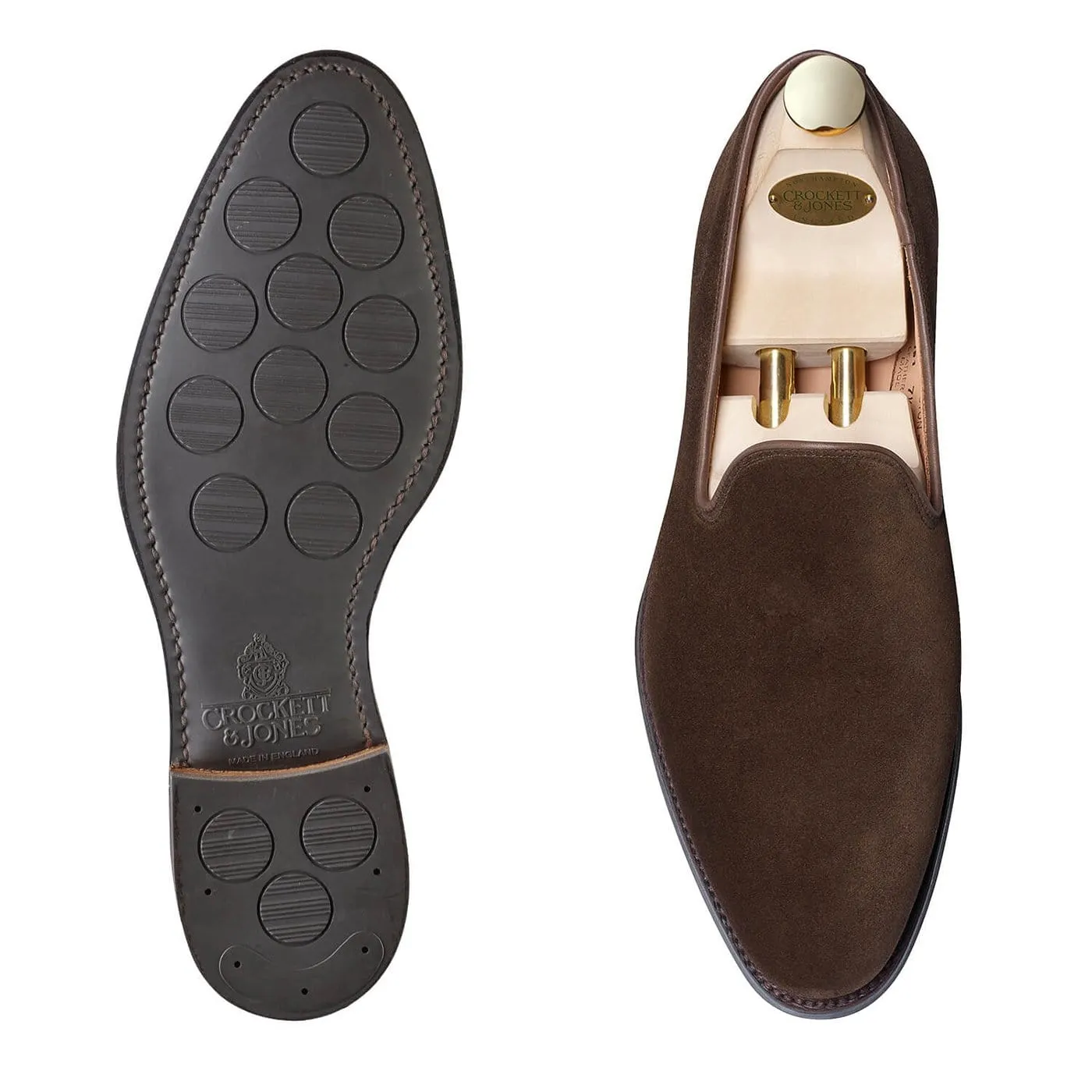 Kensington Dark Brown Calf Suede Feather Light Urban Stroll