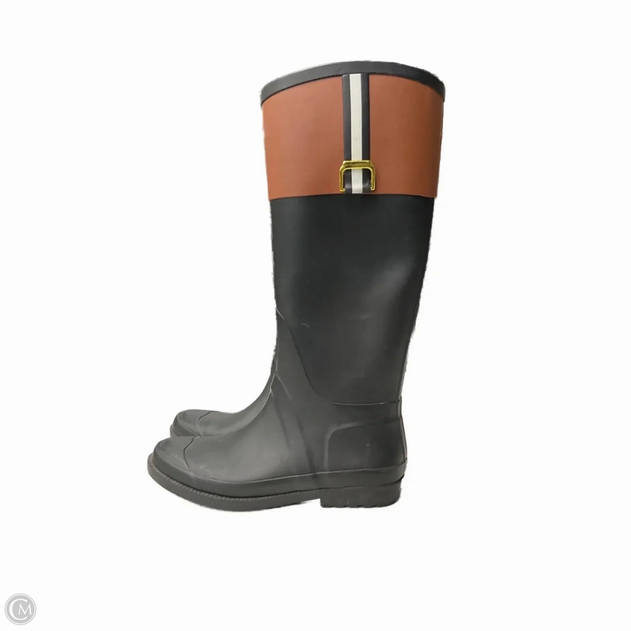 Boots Knee Flats By Tommy Hilfiger In Black, Size: 7 Lace-up Walk Support