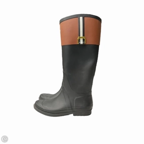 Boots Knee Flats By Tommy Hilfiger In Black, Size: 7 Lace-up Walk Support