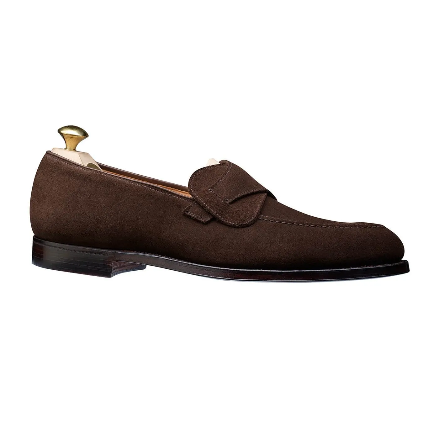 Selby Dark Brown Calf Suede Hygiene Coating Sweat Resistant Indoor Fitness