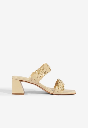 Galaxy Tone Shiny Tone Selina Mule Sandal