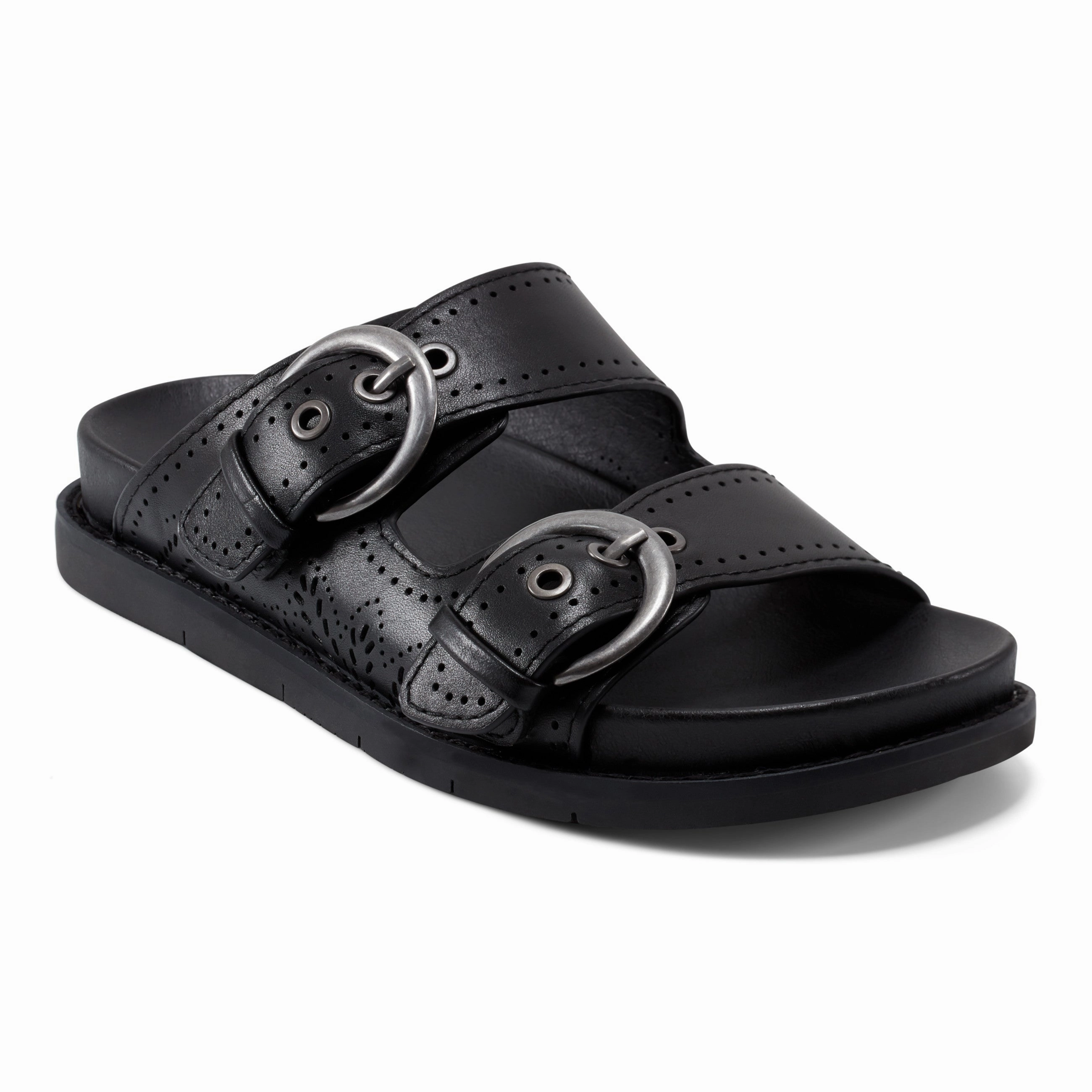 Sunday Best Neon Glow Francii Round Toe Casual Slip-on Flat Sandals