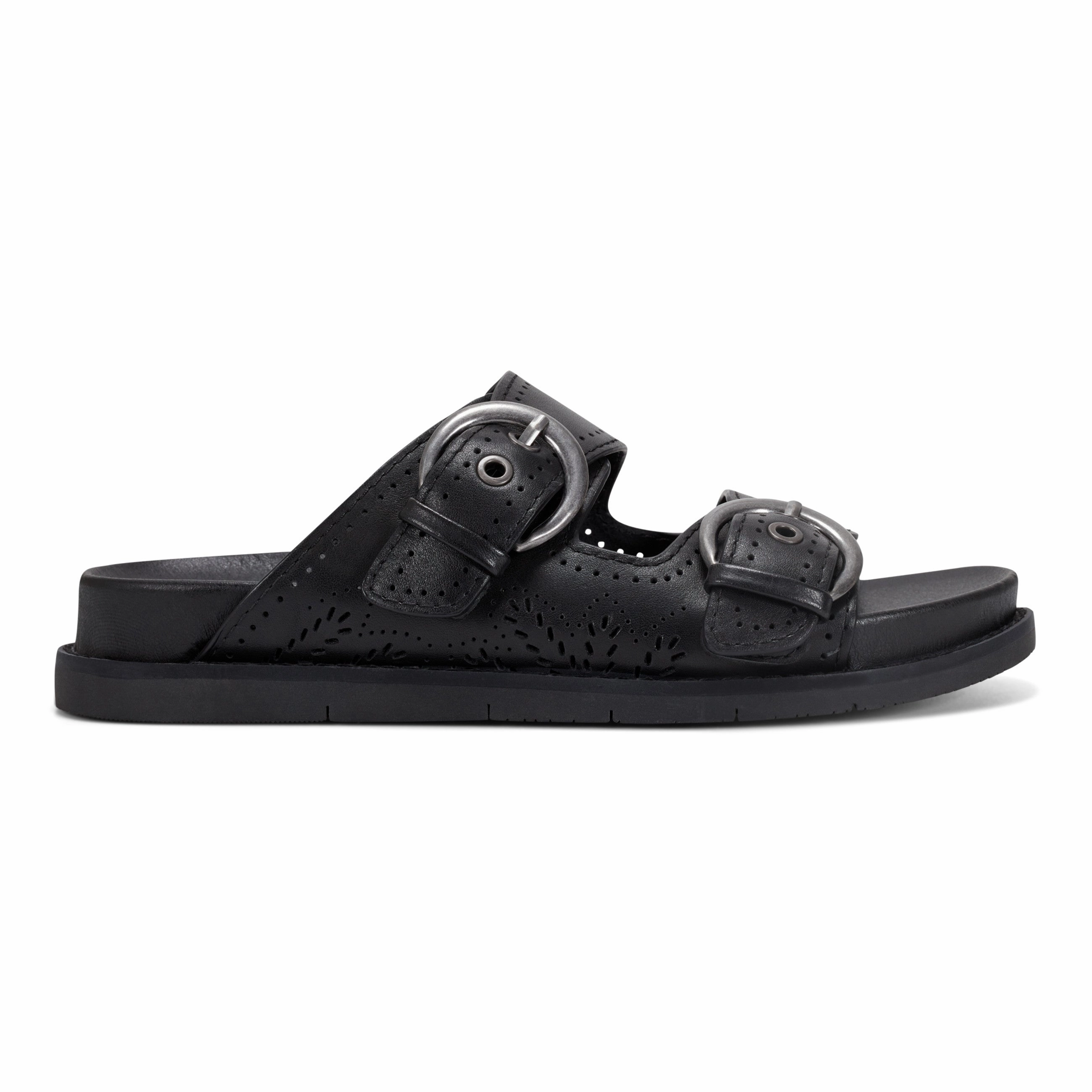 Practical Easy Flow Francii Round Toe Casual Slip-on Flat Sandals