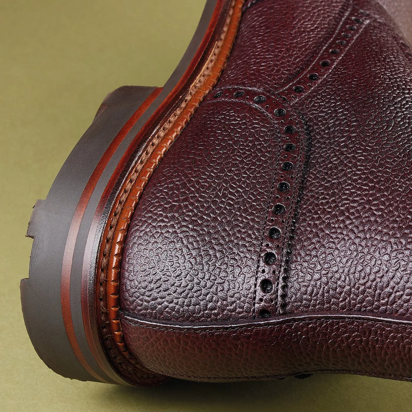 Islay Oxblood Zug Grain Suede