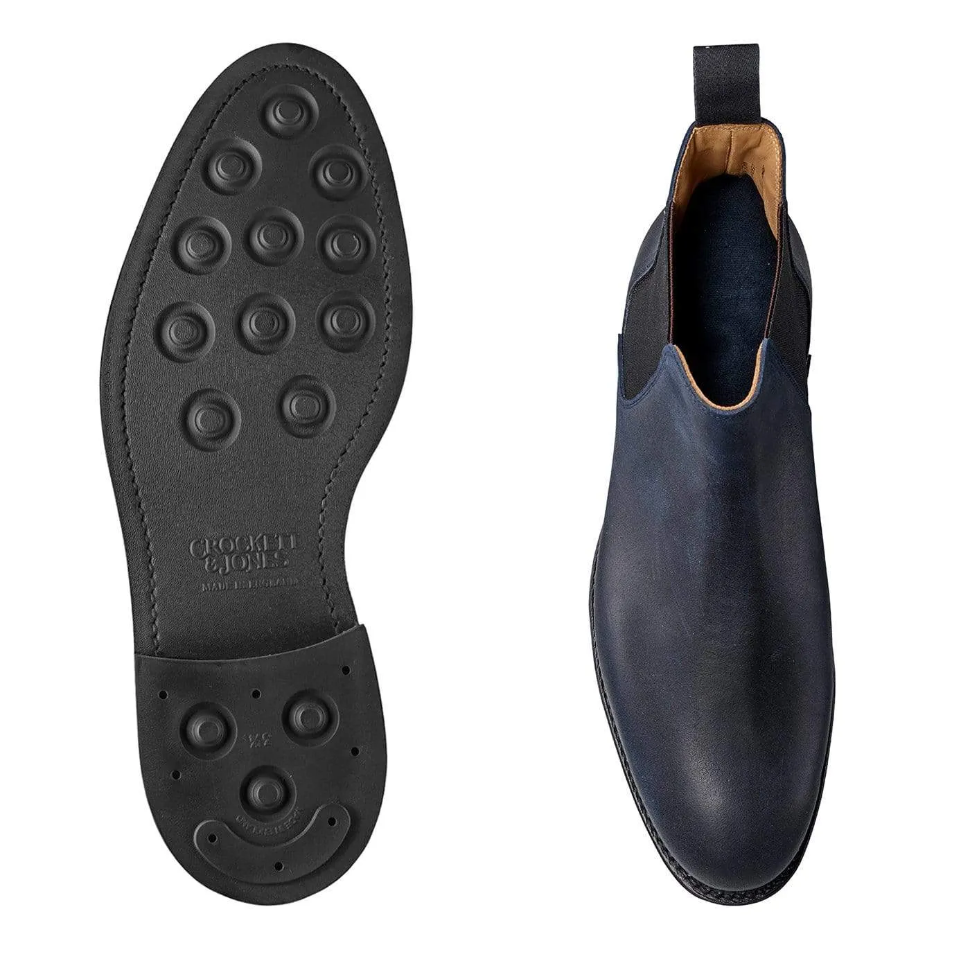 Chelsea 5 Navy Rough-Out Suede Zip Closure Durable Shell Outdoor Trek
