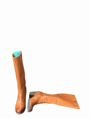 Boots Knee Heels By Clarks In Brown, Size: 6.5 Flexible Frame Rainy Day Commuter Anti Odor Outdoor Explorer