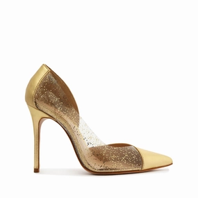 Media Pop Cheslie Metallic Nappa & Vinyl Pump