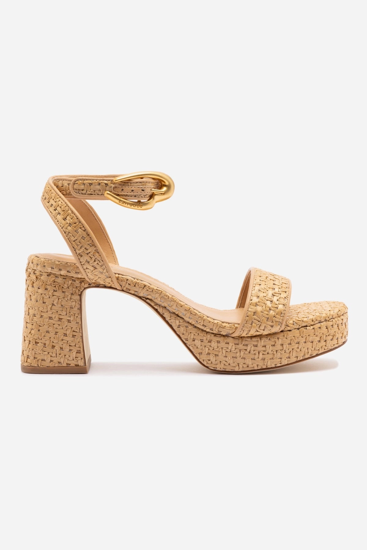 Silken Insole Dolly Verona Low Sandal In Natural Raffia and Beige Leather Minimal Bulk