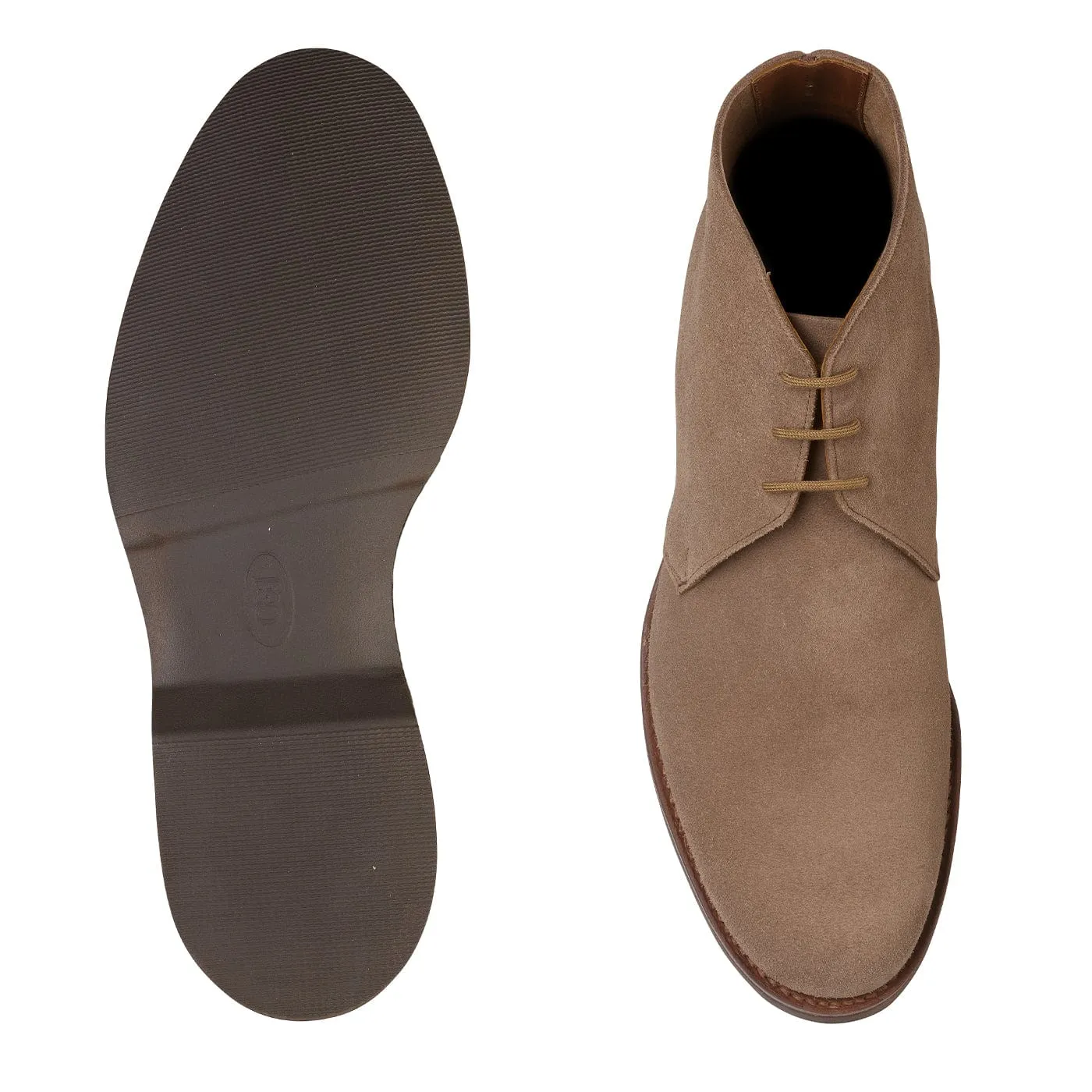 Leather Cool Chukka 4 Taupe Reverse Butt Suede