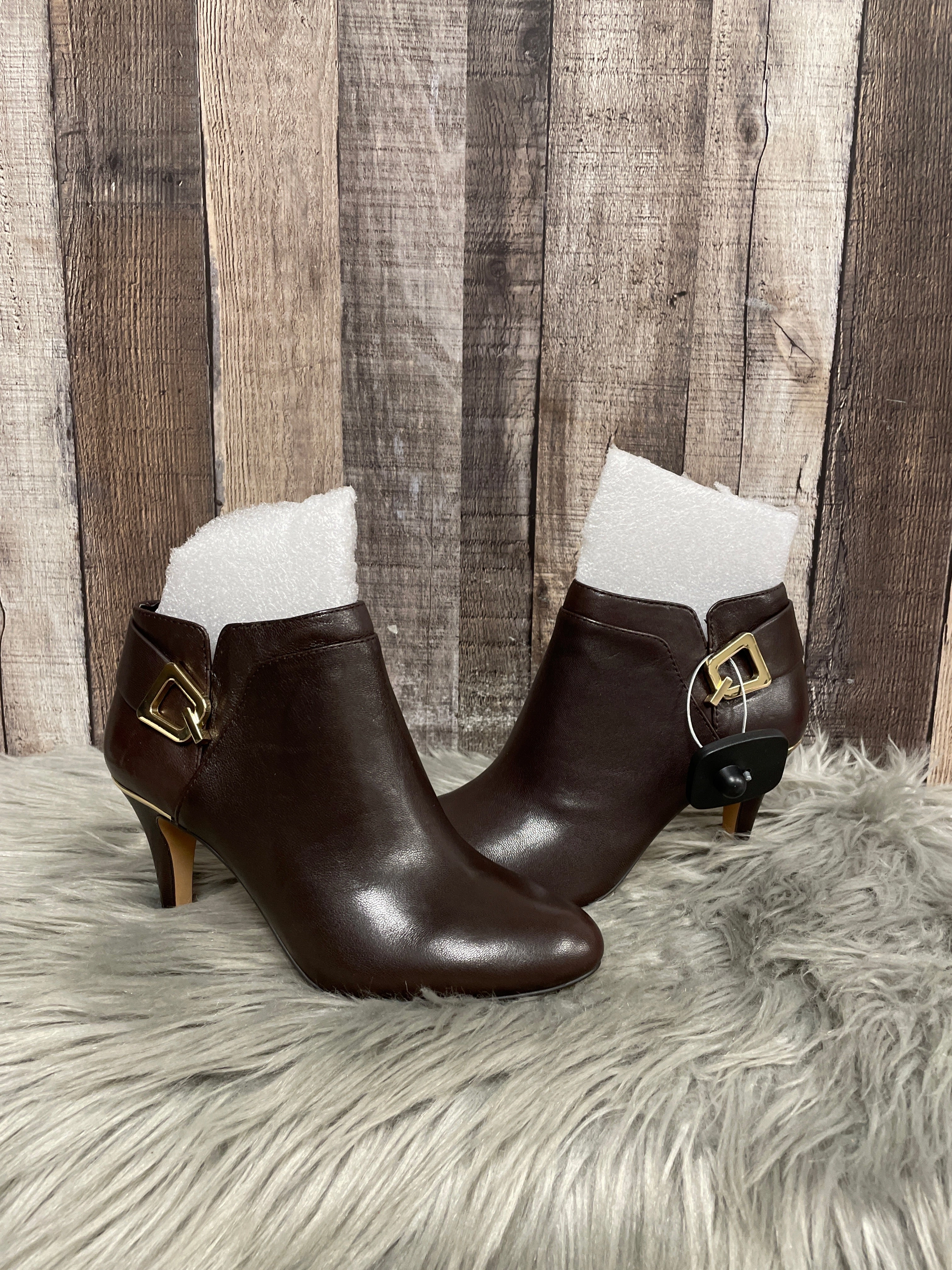 Easy Walk Boots Knee Heels By Vince Camuto In Brown, Size: 6